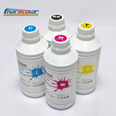 Couleur multicolore de l'encre CMYKW de machine d'impression pour le tissu de tissus