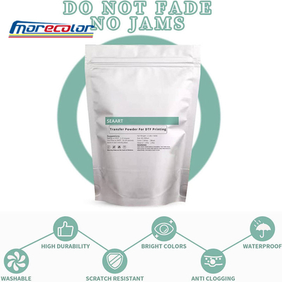 Matériel adhésif blanc noir de polyuréthane de la poudre DTF TPU de fonte chaude